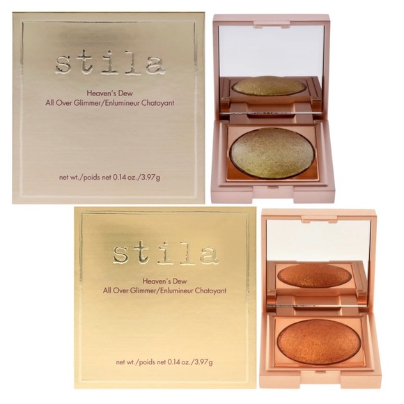 Stila Other - Stila Gold shimmer highlighter HEAVEN'S DEW ALL OVER GLIMMER Duo set